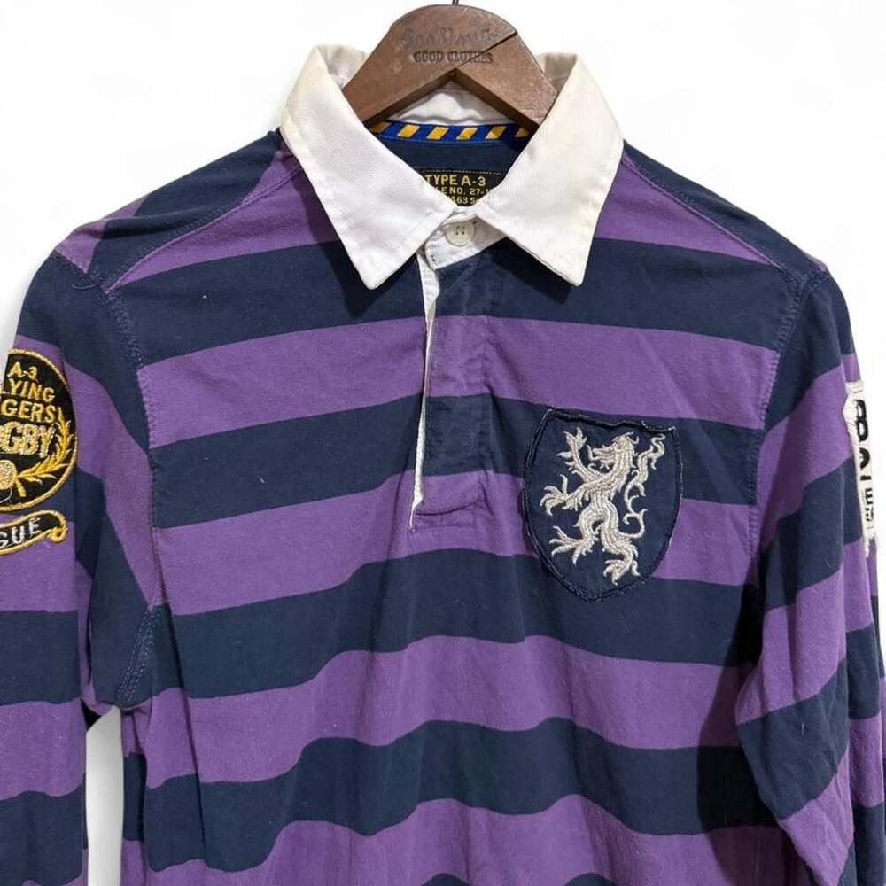 Prototype Rugby Type A-3 Long Sleeve Striped Rugby Shirt
